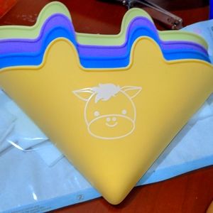 Little Leo Baby Drool Bibs Attachable Silicone Packs 4